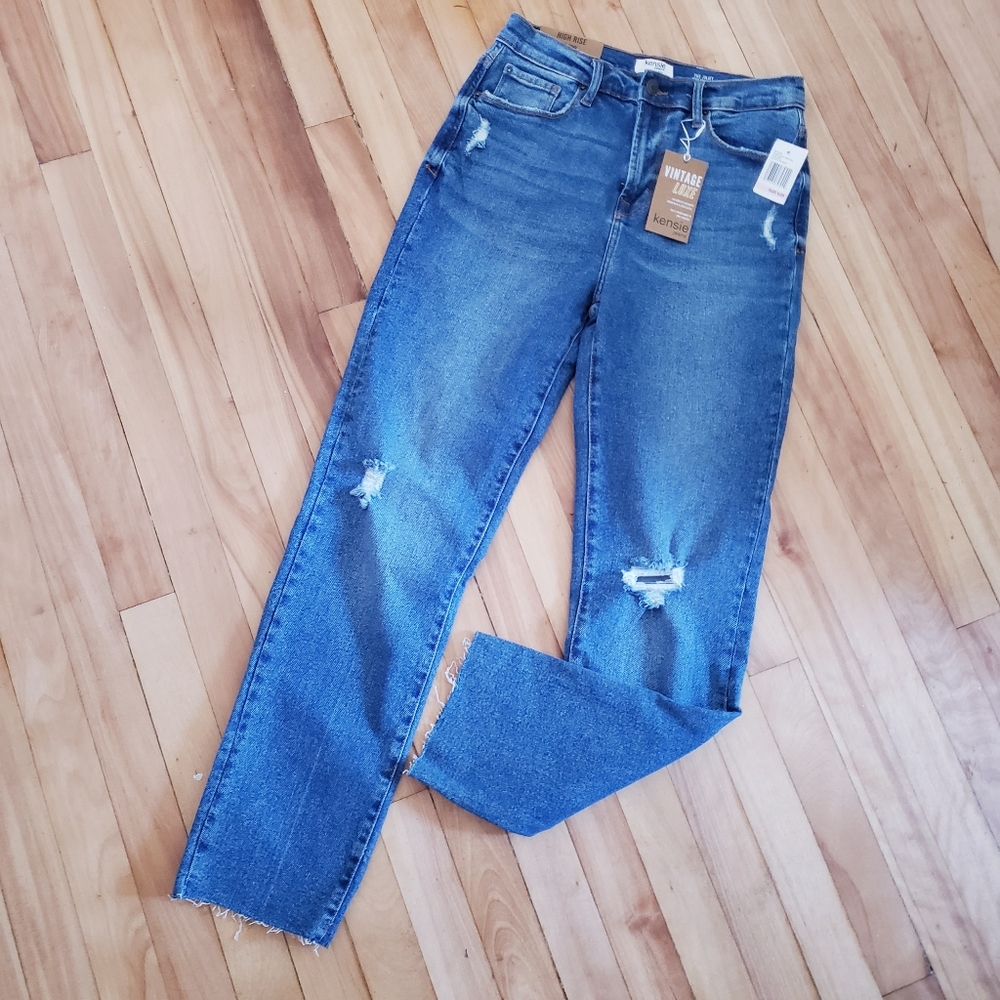 Kensie NWT Vintage Luxe - The Juliet High Rise Slim Jean - 6/28